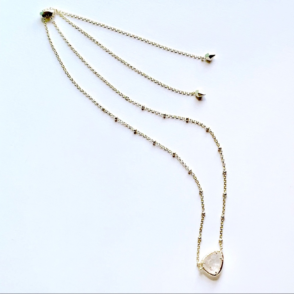 Kendra Scott Mother of Peal Slider Necklace